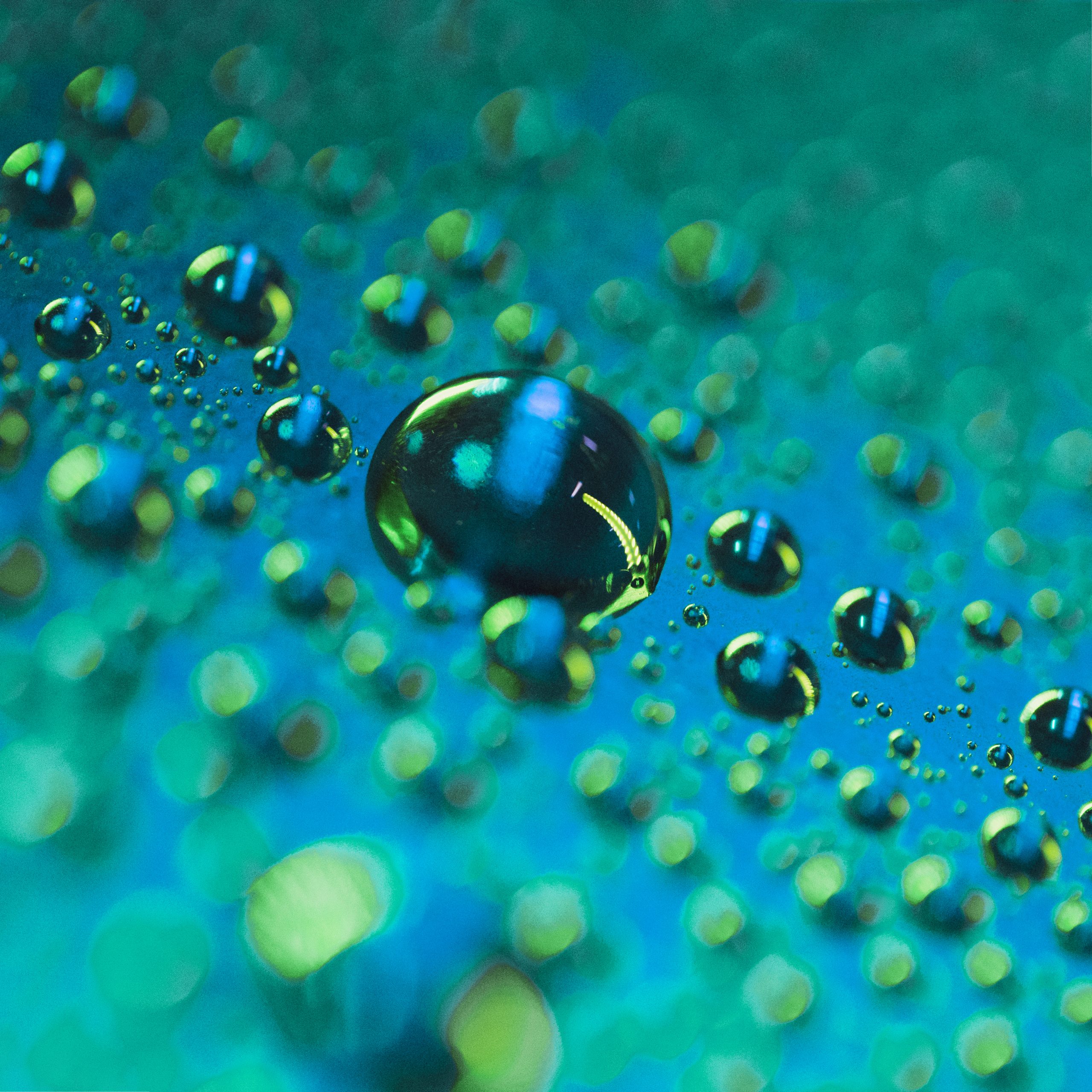 blur-green-bokeh-with-water-drop-surface
